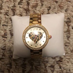Betsey Johnson leopard watch